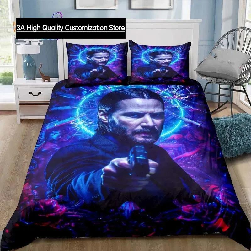 Thriller Film John Wick Bedding Set Single Twin Full Queen King Size Bed Set Adult Boys Bedroom Bedding Gift 150*200cm 3pcs
Thriller Film John Wick Bedding Set Single Twin Full Queen King Size Bed Set Adult Boys Bedroom Bedding Gift 150*200cm 3pcs