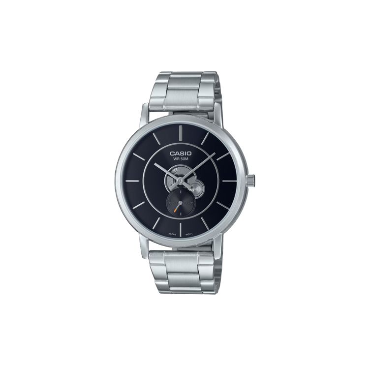 Casio 50M Water Resistant Quartz Movement Stainless Steel Watch Black Dial Men watches MTP-B130D-1AV Black Dial
Casio 50M Water Resistant Quartz Movement Stainless Steel Watch Black Dial Men watches MTP-B130D-1AV Black Dial