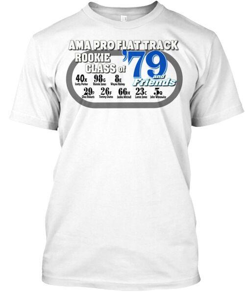 Ama Flat Track Rookie s Class Of 79 T-Shirt Made in the USA Size S to 5XL XL
Ama Flat Track Rookie s Class Of 79 T-Shirt Made in the USA Size S to 5XL XL