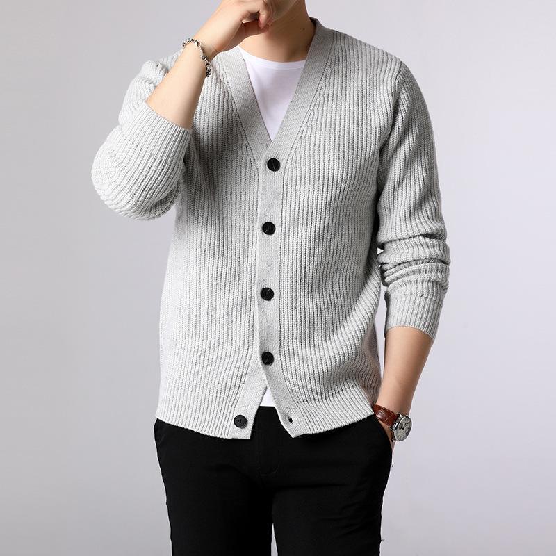 Men’s Korean Style V-neck Loose Knit Cardigan Sweater - Versatile Spring/Autumn Fashion L
Men’s Korean Style V-neck Loose Knit Cardigan Sweater - Versatile Spring/Autumn Fashion L