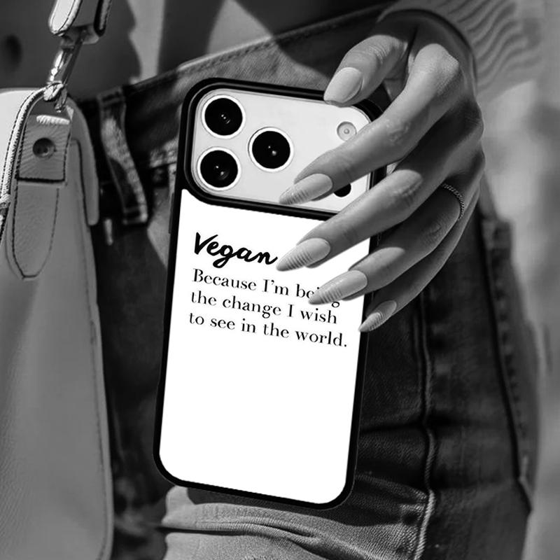 Love Animal Vegan Quotes soft Phone Case For iPhone 17 Air 14 15 13 12 Max Cover For Apple 16e 11 Pro Max Plus Coque iPhone 14pro
Love Animal Vegan Quotes soft Phone Case For iPhone 17 Air 14 15 13 12 Max Cover For Apple 16e 11 Pro Max Plus Coque iPhone 14pro