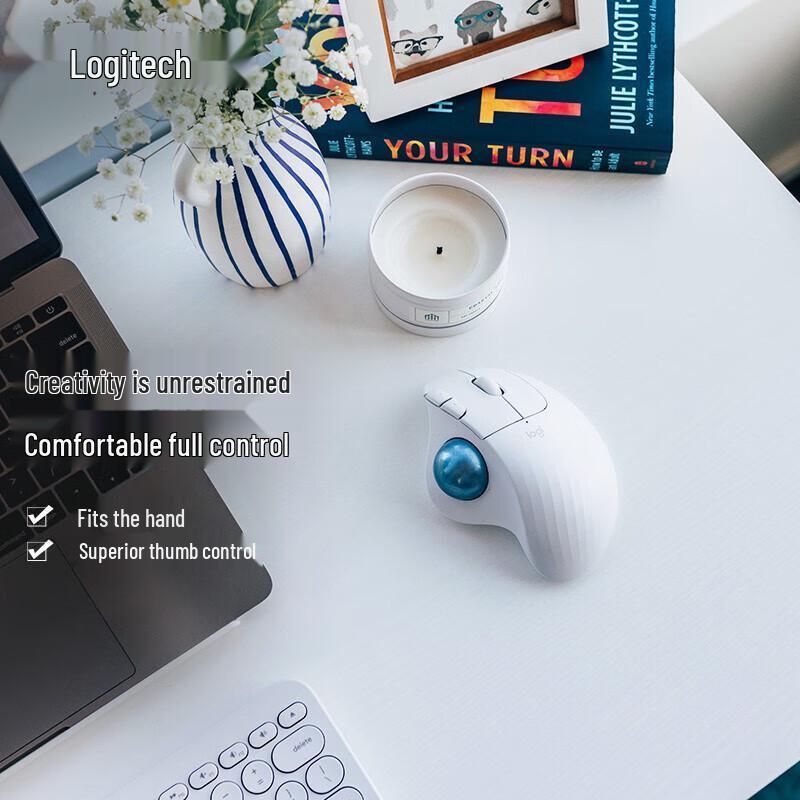 Logitech ERGO M575 Wireless Dual-Mode Ergonomic Trackball Mouse
Logitech ERGO M575 Wireless Dual-Mode Ergonomic Trackball Mouse