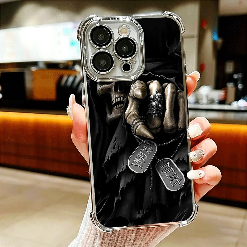 Grim Reaper Skeleton Funny Style Plating Phone Case For Iphone 16 17 Pro Max Air 16E 14 15 Plus 12 13 Mini Anti-Fall Airabag Cov iPhone 17 Pro
Grim Reaper Skeleton Funny Style Plating Phone Case For Iphone 16 17 Pro Max Air 16E 14 15 Plus 12 13 Mini Anti-Fall Airabag Cov iPhone 17 Pro