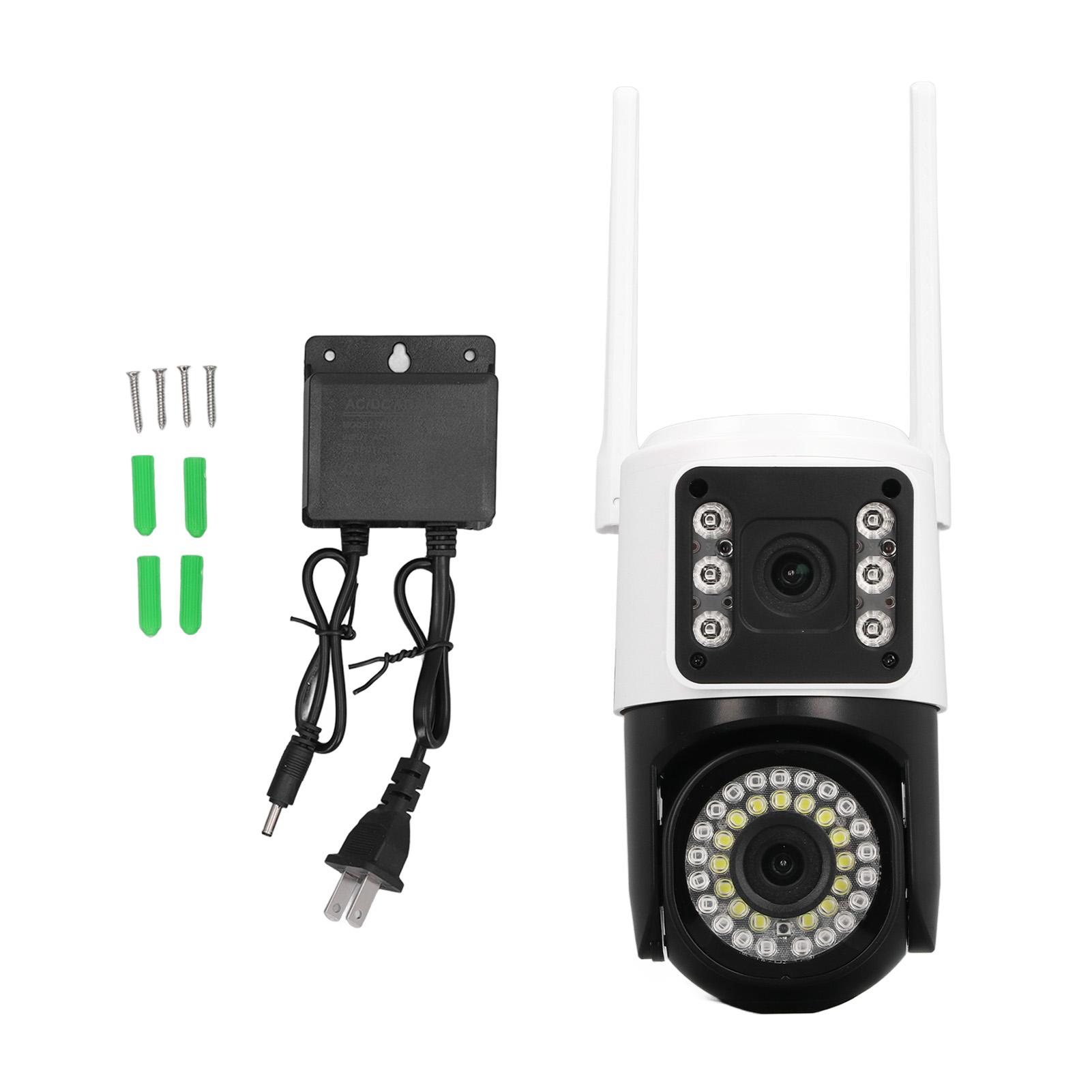 Dual Lens Security Camera HD 2MP Night Vision Motion Detection Two Way Talk 2.4G WiFi Home
Dual Lens Security Camera HD 2MP Night Vision Motion Detection Two Way Talk 2.4G WiFi Home