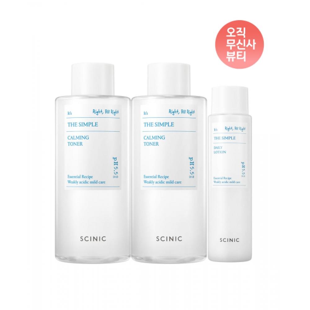 Scinic The Simple Daily Toner 300Ml 2 packs+Simple Lotion 145 Ml NONE
Scinic The Simple Daily Toner 300Ml 2 packs+Simple Lotion 145 Ml NONE