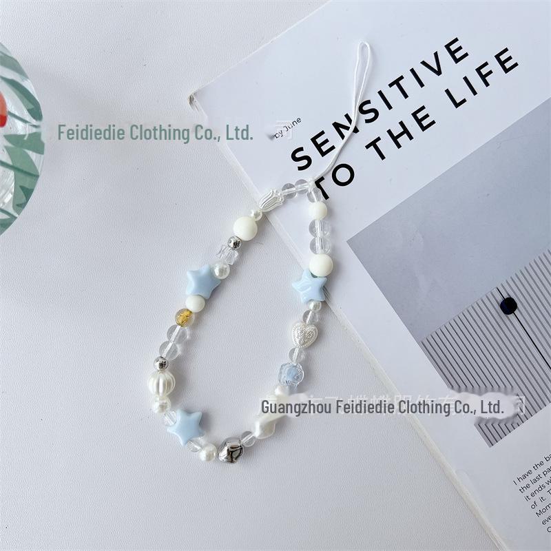 Ремешок для телефона ручной работы с синими бусинами в виде звезды из морской соли Acrylic Sea Salt Star
Ремешок для телефона ручной работы с синими бусинами в виде звезды из морской соли Acrylic Sea Salt Star