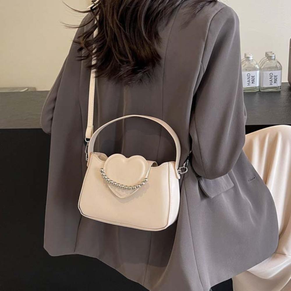 Heart Texture Crossbody Bags Wide Strap Pearls PU Bag Storage Bag Ladies PU Handbags Shopping
Heart Texture Crossbody Bags Wide Strap Pearls PU Bag Storage Bag Ladies PU Handbags Shopping