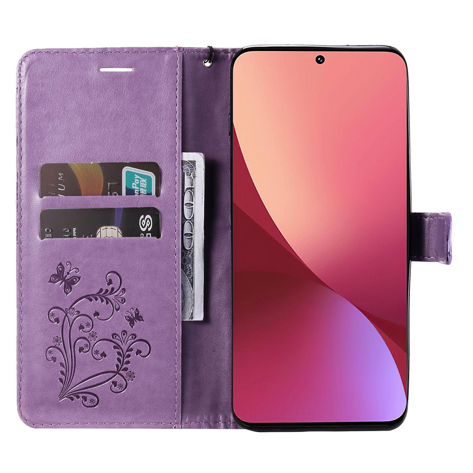 For Xiaomi 12/12X/12S 5G Wallet Case Floral Butterfly Imprinted Leather Phone Cover Stand Purple
For Xiaomi 12/12X/12S 5G Wallet Case Floral Butterfly Imprinted Leather Phone Cover Stand Purple