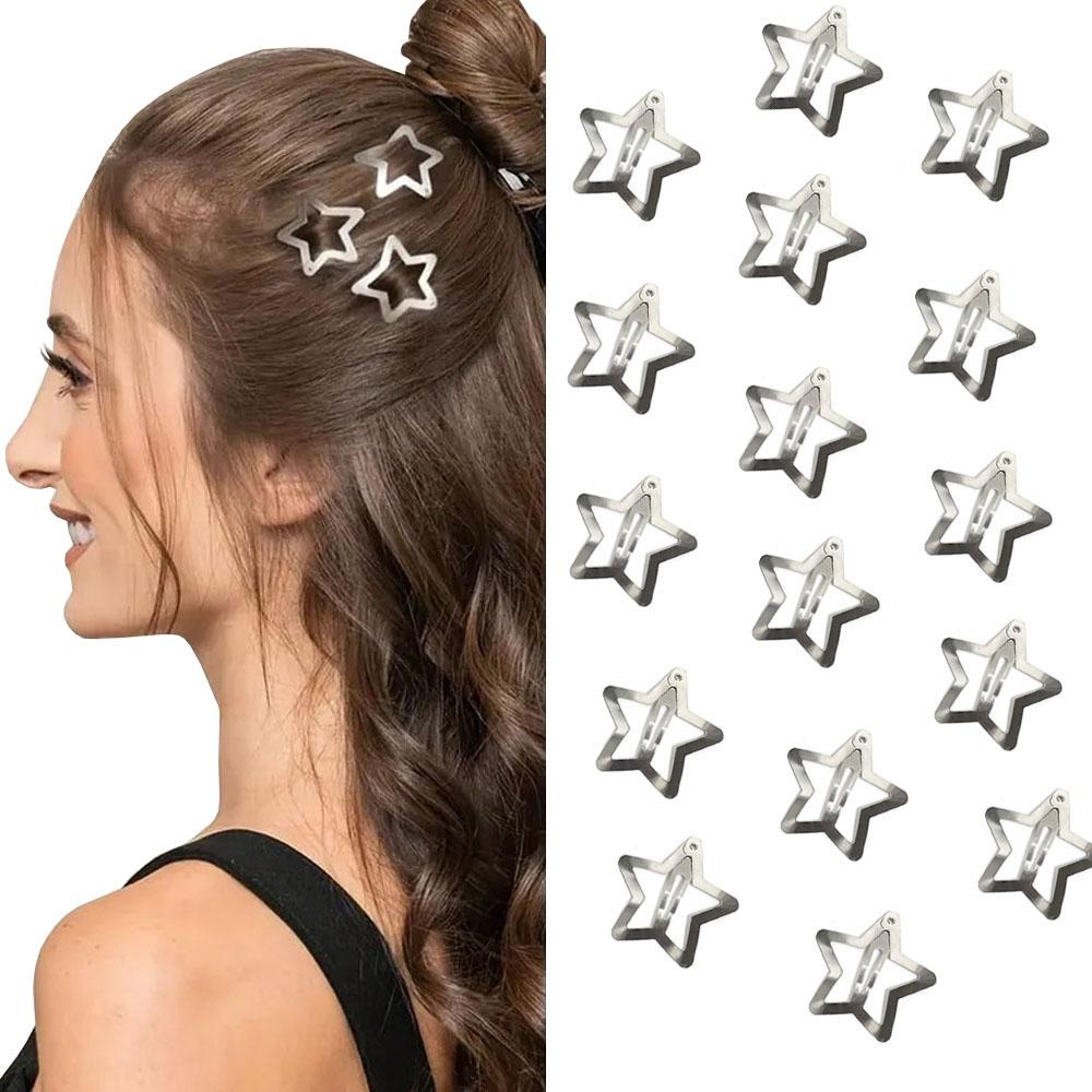 Star Hair Clips Silver Metal hair accessories Barrettes Hairpins Accessories for women Headwear Snap Clip Barrettes
Star Hair Clips Silver Metal hair accessories Barrettes Hairpins Accessories for women Headwear Snap Clip Barrettes