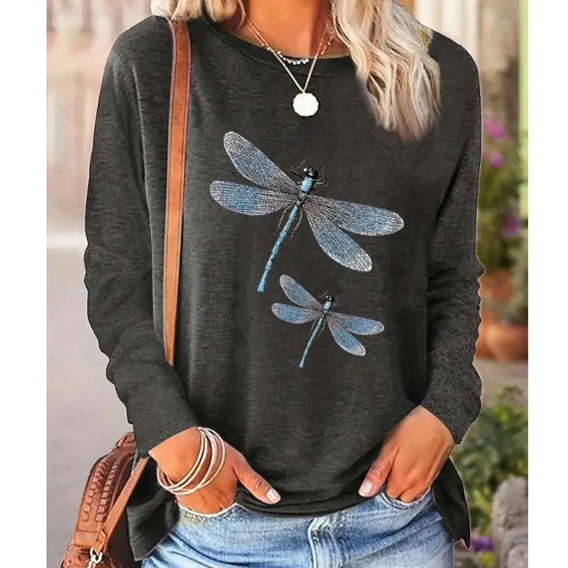 2025 Осень и Зима Женский Новый Повседневный Топ с Круглым Вырезом и Длинным Рукавом с 3D Рисунком Стрекозы 8XL чёрный
2025 Осень и Зима Женский Новый Повседневный Топ с Круглым Вырезом и Длинным Рукавом с 3D Рисунком Стрекозы 8XL чёрный