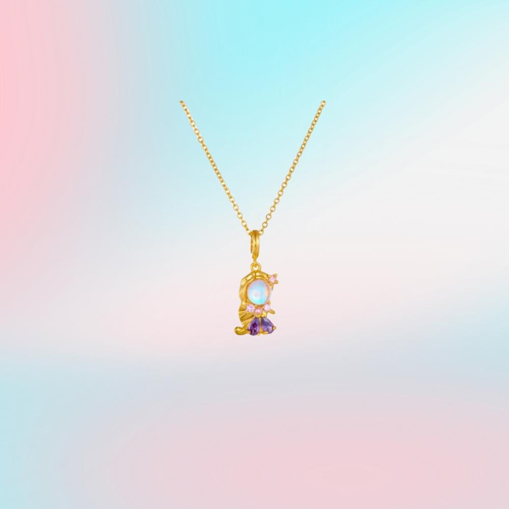 Fashionable Colorful Zircon Fairy Tale Little Princess Necklace Gold-plated Universal Chain Clavicle Chain Sweet Temperament WHITE&45cm
Fashionable Colorful Zircon Fairy Tale Little Princess Necklace Gold-plated Universal Chain Clavicle Chain Sweet Temperament WHITE&45cm