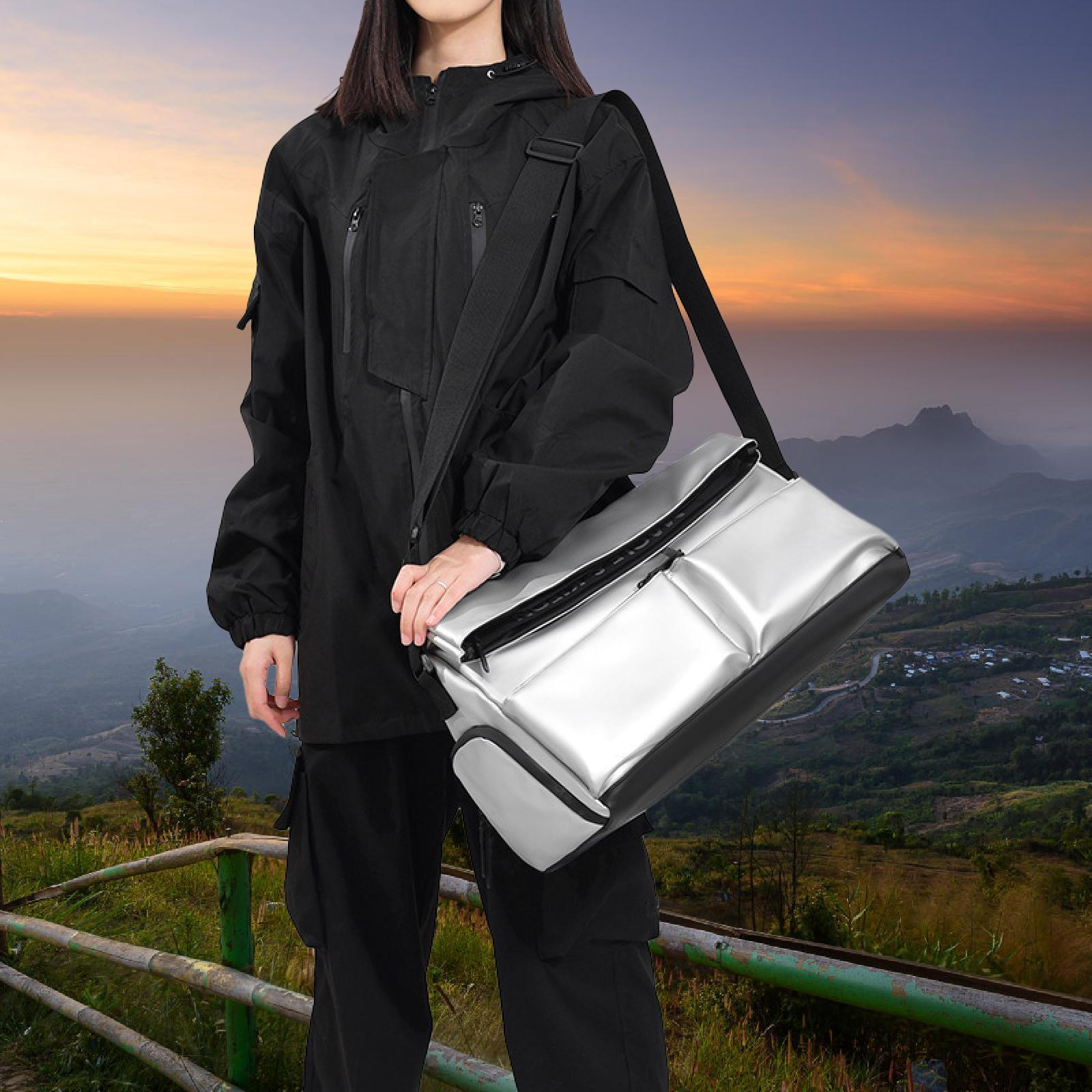 Спортивная сумка кроссбоди большой вместимости водостойкая из ткани Оксфорд дорожная сумка даффл для путешествий на открытом воздухе серебряный
Спортивная сумка кроссбоди большой вместимости водостойкая из ткани Оксфорд дорожная сумка даффл для путешествий на открытом воздухе серебряный