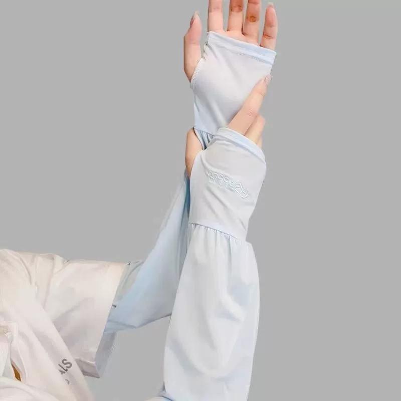 Uv Solar Arm Sleeves Woman Cycling Fingerless Gloves Cool Muff Summer Ice Silk Elastic Arm Cover Driving Anti-Sunburn Sleeve
Uv Solar Arm Sleeves Woman Cycling Fingerless Gloves Cool Muff Summer Ice Silk Elastic Arm Cover Driving Anti-Sunburn Sleeve