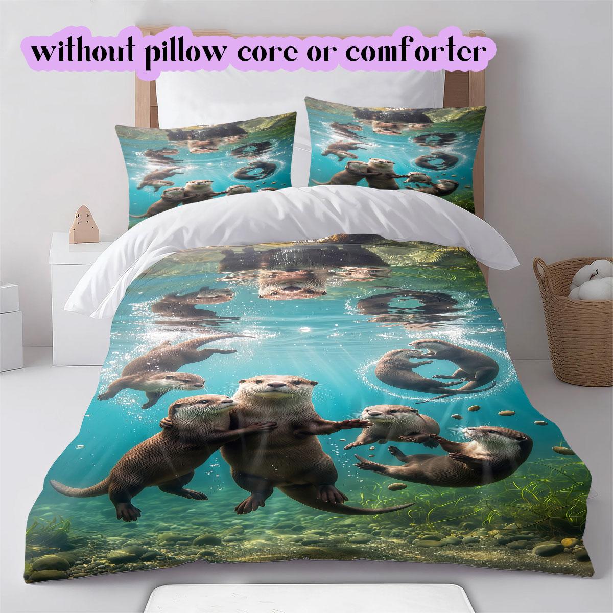 Animals in the water Pattern Bedding,Quilt Set Quilt Cover Pillowcase Home Birthday Gift (1*duvet cover+2*pillowcase,without core) 135x200cm
Animals in the water Pattern Bedding,Quilt Set Quilt Cover Pillowcase Home Birthday Gift (1*duvet cover+2*pillowcase,without core) 135x200cm