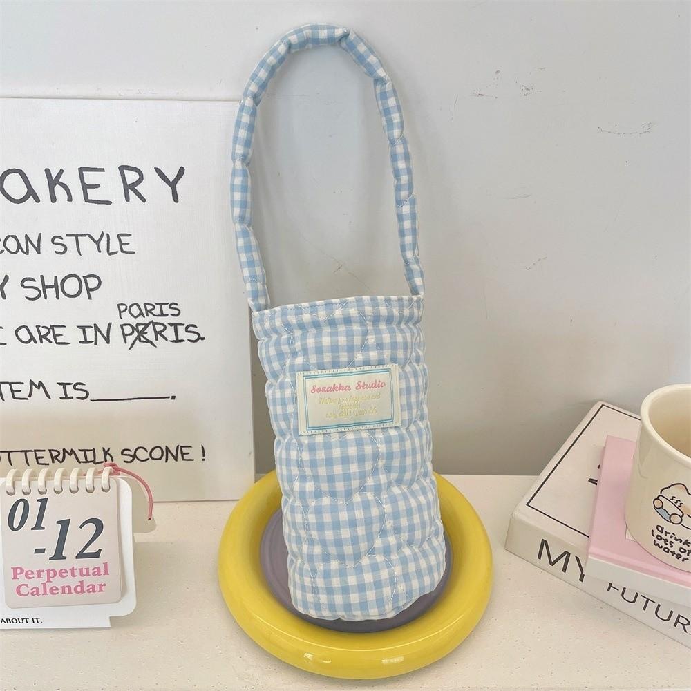 Quilted Water Bottle Cover Heart-shaped Grid Milk Tea Bag Water Bottle Carrier Bag for Women Girls синій
Quilted Water Bottle Cover Heart-shaped Grid Milk Tea Bag Water Bottle Carrier Bag for Women Girls синій