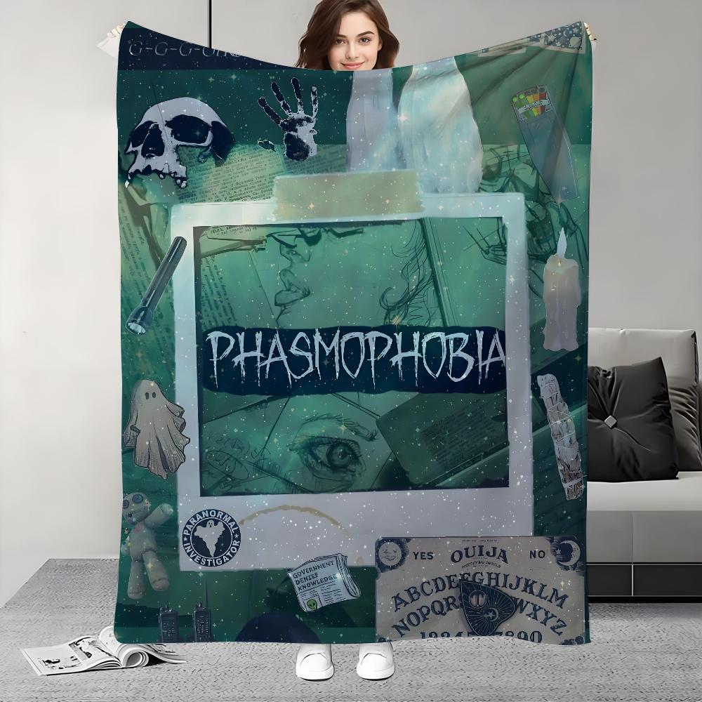 Game P-Phasmophobia Blanket Design Lightweight For Dorms, Naps, Living Room, Office,Sofa,All-Season 30x40in
Game P-Phasmophobia Blanket Design Lightweight For Dorms, Naps, Living Room, Office,Sofa,All-Season 30x40in