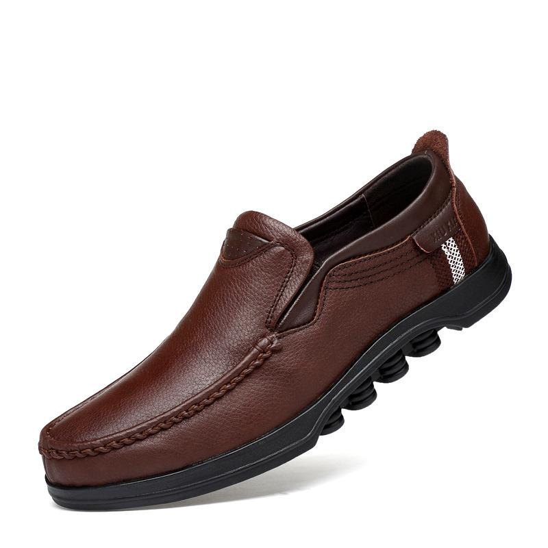 Обувь большого размера кожаная обувь первый слой коровьей кожи повседневная обувь обувь для папы дедушки большой размер мягкая подошва 48 темно-коричневого
Обувь большого размера кожаная обувь первый слой коровьей кожи повседневная обувь обувь для папы дедушки большой размер мягкая подошва 48 темно-коричневого