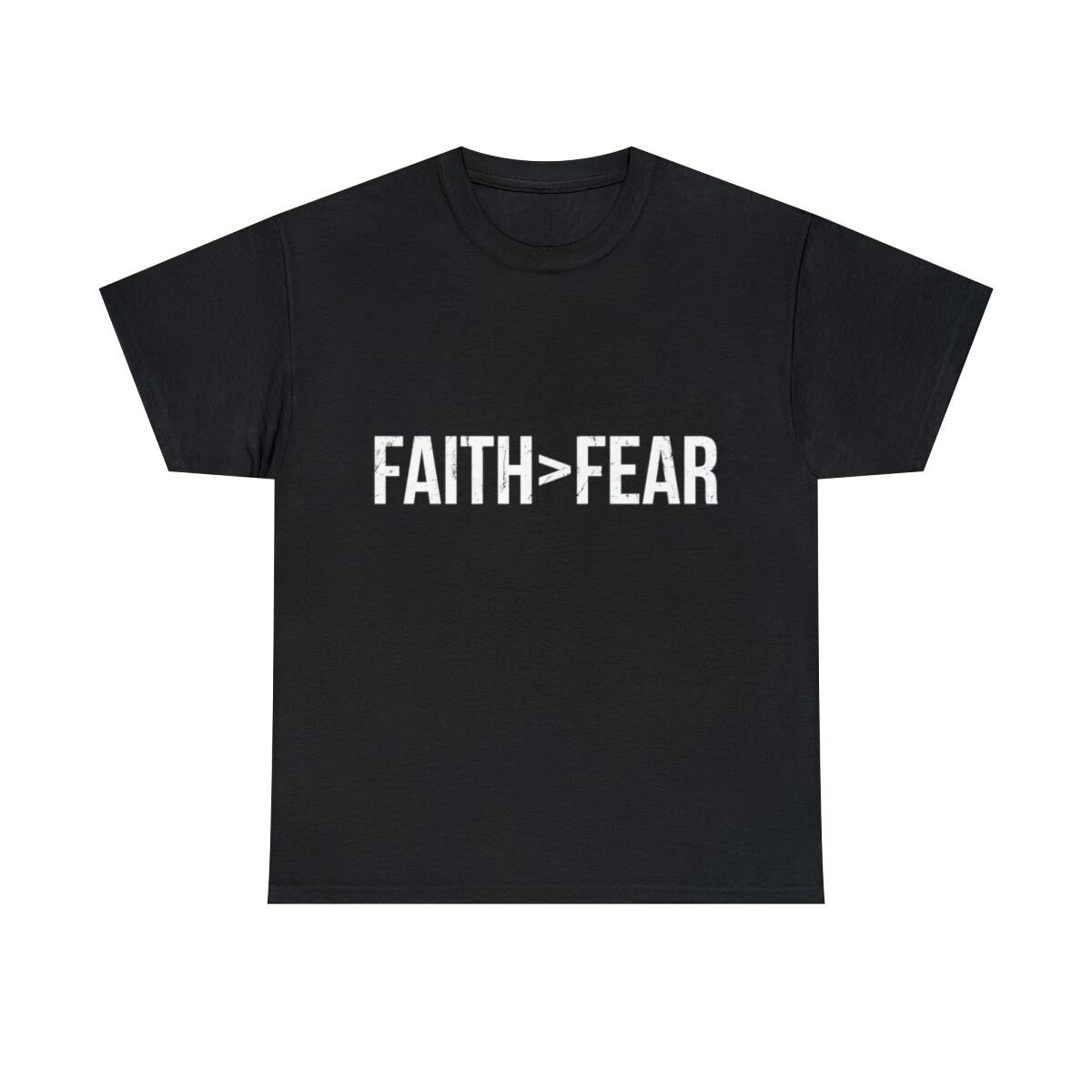 Faith Greater Than Fear Graphic Tee Shirt, S-5XL 3XL
Faith Greater Than Fear Graphic Tee Shirt, S-5XL 3XL