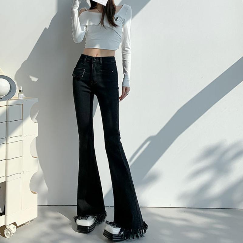 White Tassel Flared Jeans for Women In Spring and Autumn New High-waisted Slim Fit Horseshoe Mopping Floor Tiny Trousers XS
White Tassel Flared Jeans for Women In Spring and Autumn New High-waisted Slim Fit Horseshoe Mopping Floor Tiny Trousers XS