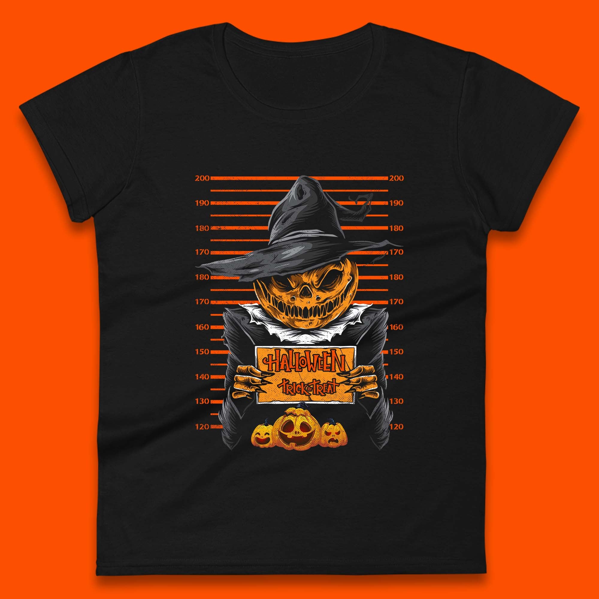 Halloween Trick Or Treat Scarecrow Mugshot Pumpkin Head Witch Hat Horror Scary Womens Tee T Shirt Mens Tops Unisex Top 2XL
Halloween Trick Or Treat Scarecrow Mugshot Pumpkin Head Witch Hat Horror Scary Womens Tee T Shirt Mens Tops Unisex Top 2XL