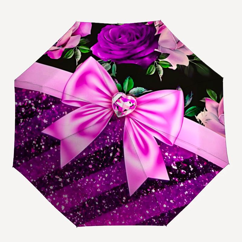 1pc Floral Bow Print Automatic Umbrella - 8-Rib Durable Frame, Portable Fashion Accessory & Holiday Gift yy251117166
1pc Floral Bow Print Automatic Umbrella - 8-Rib Durable Frame, Portable Fashion Accessory & Holiday Gift yy251117166