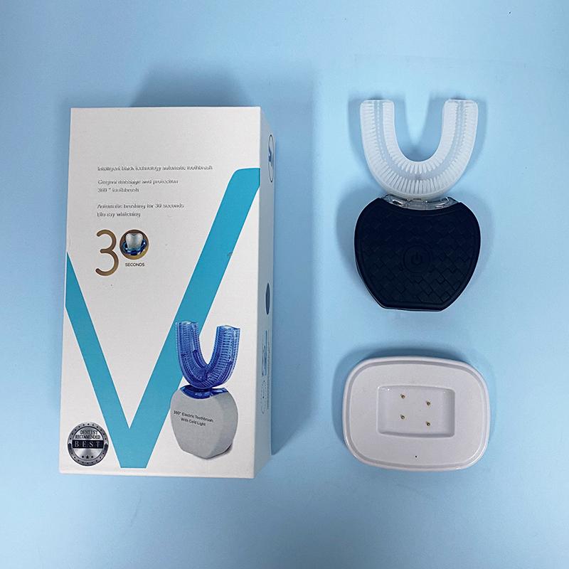 Waterproof oral care 360 ° coverage U-shaped ultrasonic toothbrush, battery-powered portable oral cleaning tool чорний
Waterproof oral care 360 ° coverage U-shaped ultrasonic toothbrush, battery-powered portable oral cleaning tool чорний