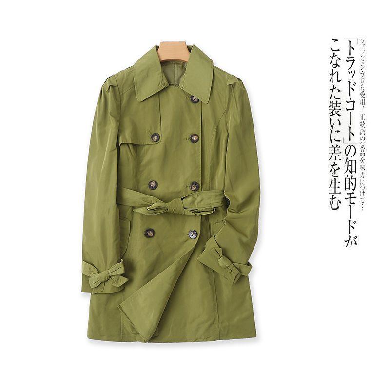 Fashion Mid-Length Foreign Trade Women s Clothing Double-Breasted Trench Coat Light Army Green A- 7-6-5 S
Fashion Mid-Length Foreign Trade Women s Clothing Double-Breasted Trench Coat Light Army Green A- 7-6-5 S