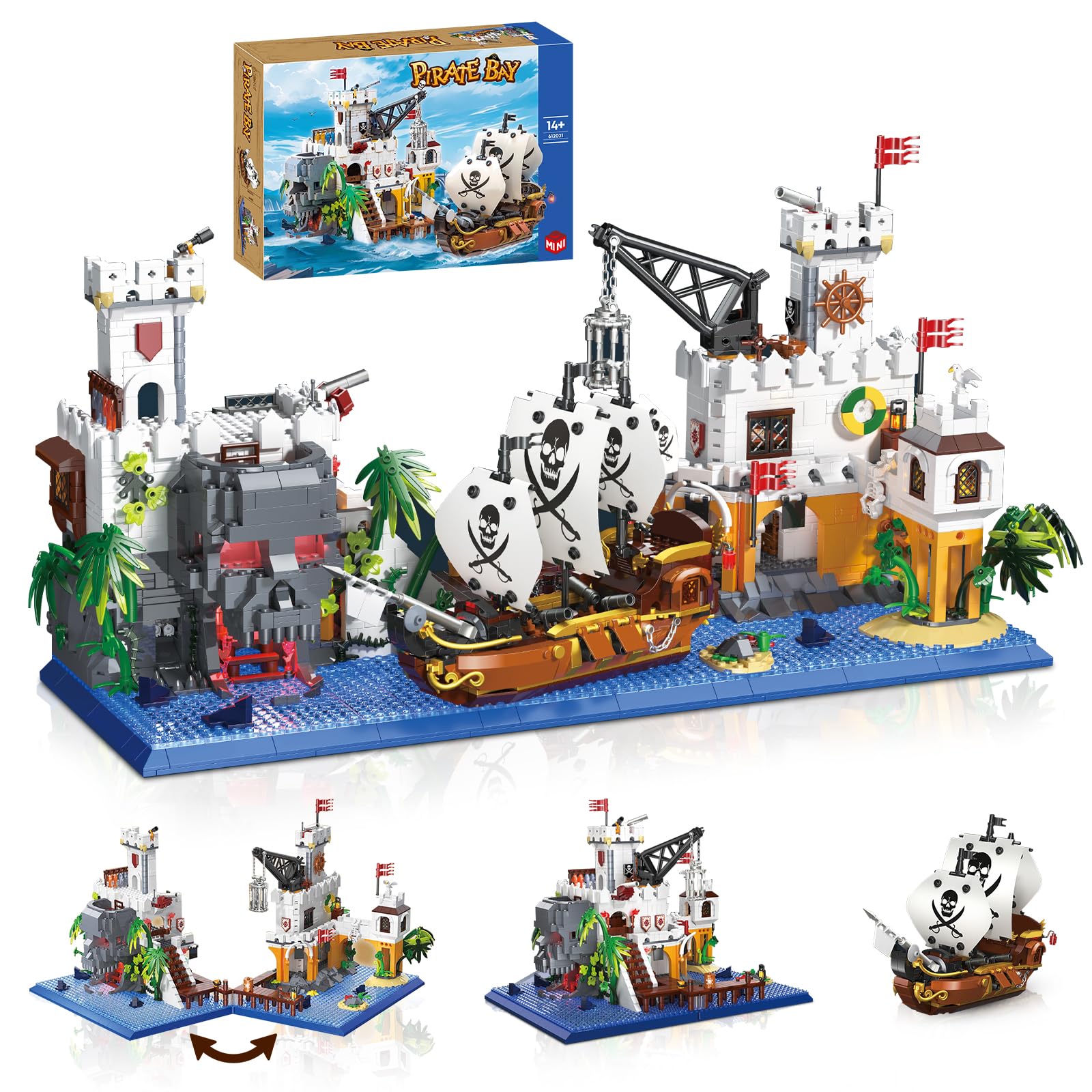 Hallisun Block Set Building Assembling Ship Pirate Ship Fortress Model Expandable Pirate Ship Toy Miniature Mini Size Brick Brick Adults Children Boys
Hallisun Block Set Building Assembling Ship Pirate Ship Fortress Model Expandable Pirate Ship Toy Miniature Mini Size Brick Brick Adults Children Boys