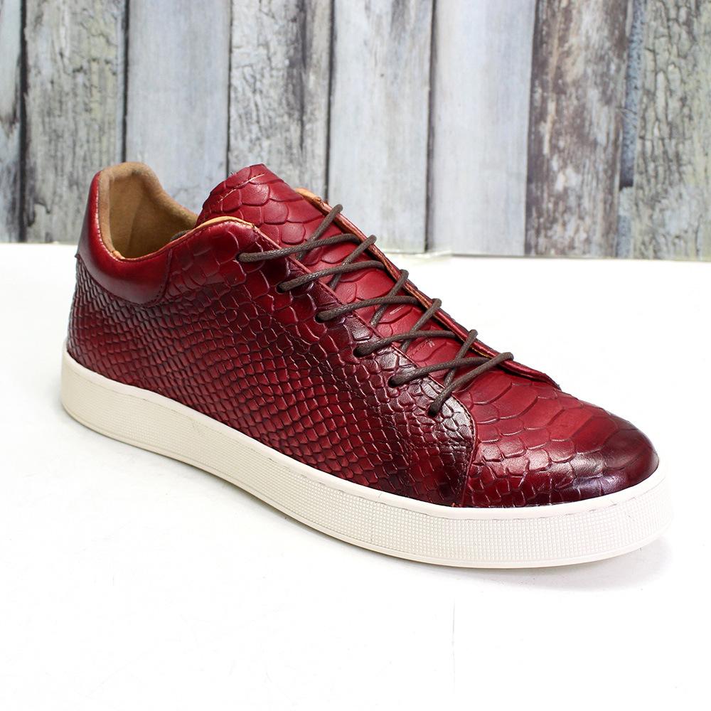 Men s Casual Derby Shoes Real Cow Leather Handmade Classic Lace-Up Snake Pattern Fashi Sneakers for Street Shopping 47 червоний
Men s Casual Derby Shoes Real Cow Leather Handmade Classic Lace-Up Snake Pattern Fashi Sneakers for Street Shopping 47 червоний