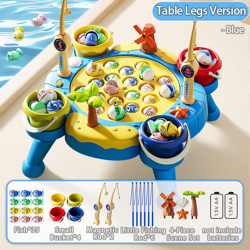 Electric Rotating Magnetic Fishing Game Table Toy, Kids Multiplayer Parent-Interactive Educational Hand-Eye Coordination Puzzle Play Set
Electric Rotating Magnetic Fishing Game Table Toy, Kids Multiplayer Parent-Interactive Educational Hand-Eye Coordination Puzzle Play Set