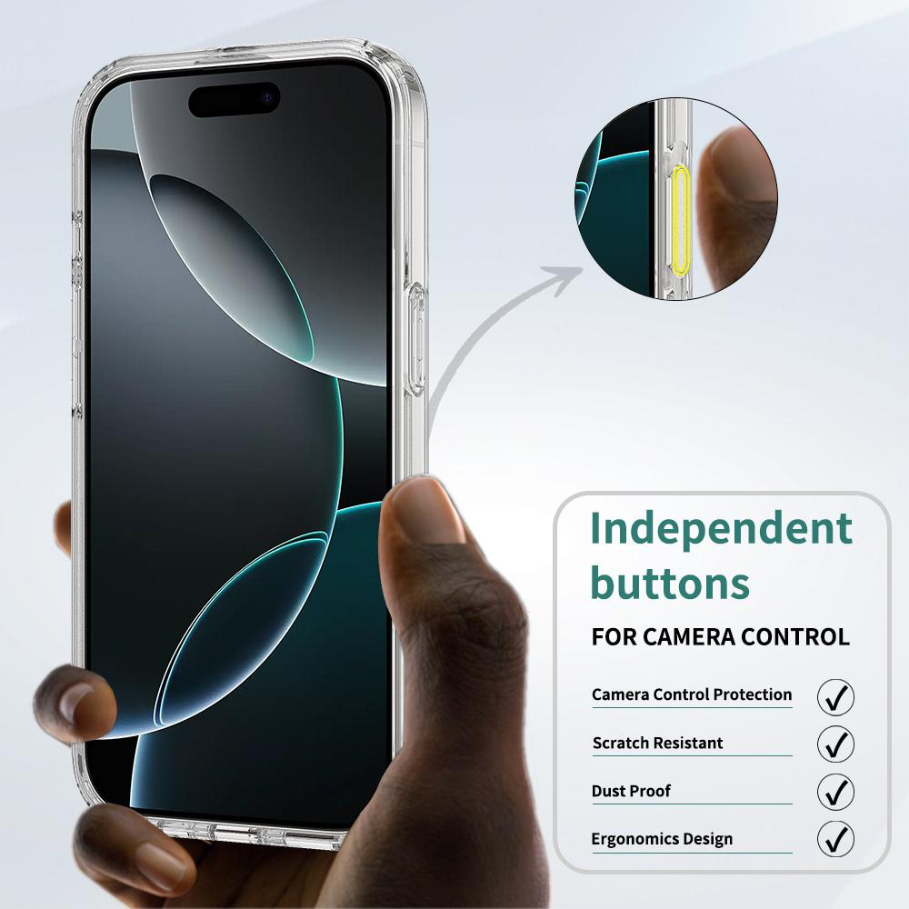 For iPhone 16 Pro Max Case Compatible with MagSafe TPU+Acrylic Phone Cover with Camera Control Button A 
For iPhone 16 Pro Max Case Compatible with MagSafe TPU+Acrylic Phone Cover with Camera Control Button A