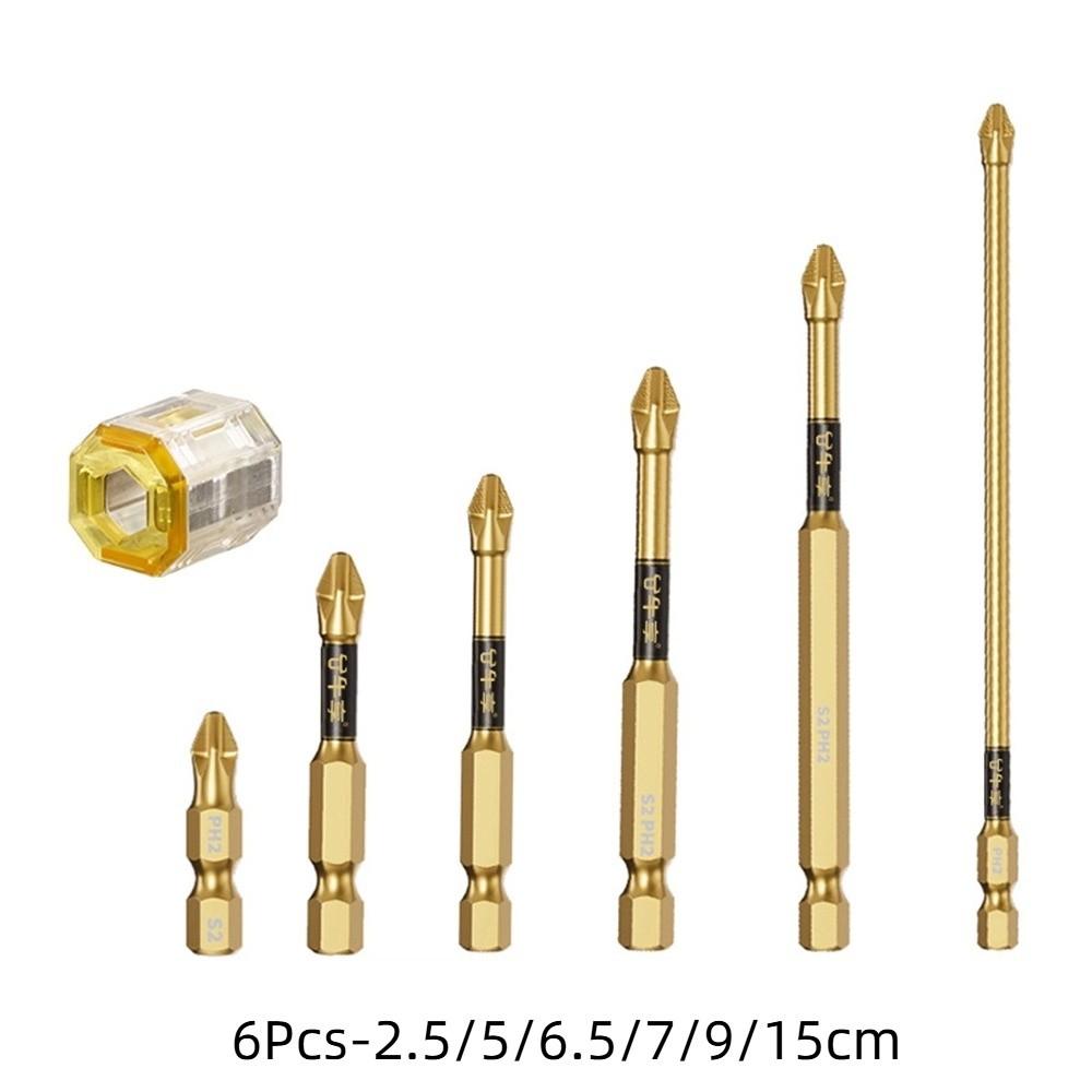 Non-slip Cross Head Bit High Hardness Electric Screwdriver Bit Electric Screwdrivers Style H 6Pcs
Non-slip Cross Head Bit High Hardness Electric Screwdriver Bit Electric Screwdrivers Style H 6Pcs