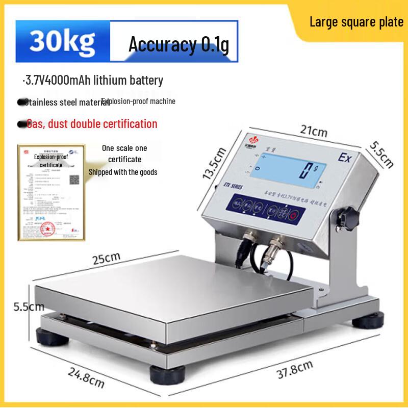 Intrinsically Safe High-Precision Industrial Platform Scale
Intrinsically Safe High-Precision Industrial Platform Scale