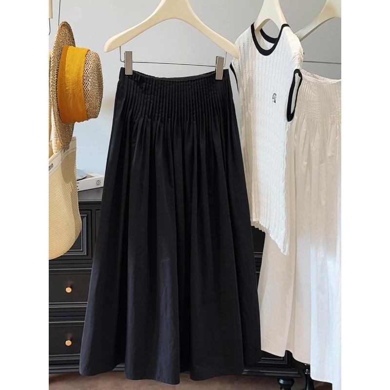 White A-word pleated skirt women s summer dress new design sense niche high waist medium and long big pendulum umbrella skirt One size fits all чорний
White A-word pleated skirt women s summer dress new design sense niche high waist medium and long big pendulum umbrella skirt One size fits all чорний
