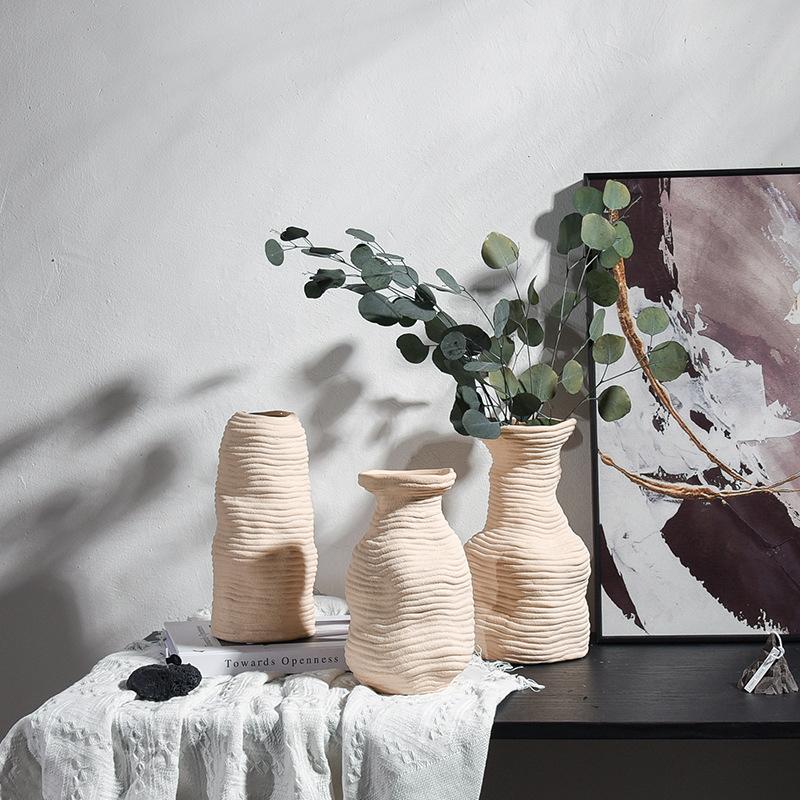 Ceramic Vase Handmade Irregular Circle Line Flower Arrangement Accessories Porcelain Handicraft Ornaments Vases Pots Decor
Ceramic Vase Handmade Irregular Circle Line Flower Arrangement Accessories Porcelain Handicraft Ornaments Vases Pots Decor