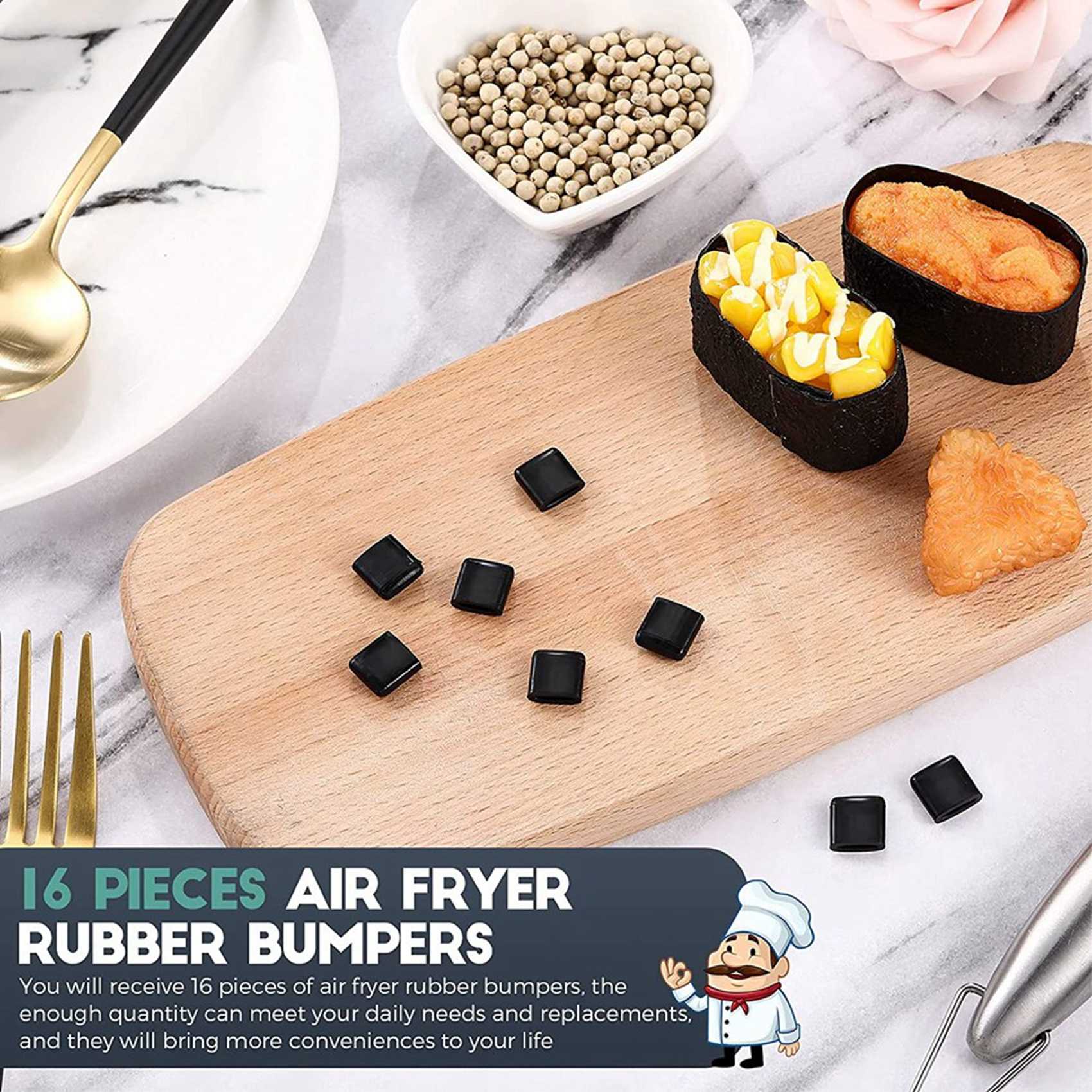 BHBL Air Fryer Rubber Bumpers,Rubber Feet,Silicone Pieces,Rubber Tips,Anti-Scratch Protective Cover for Air Fryer Tray China Mainland
BHBL Air Fryer Rubber Bumpers,Rubber Feet,Silicone Pieces,Rubber Tips,Anti-Scratch Protective Cover for Air Fryer Tray China Mainland