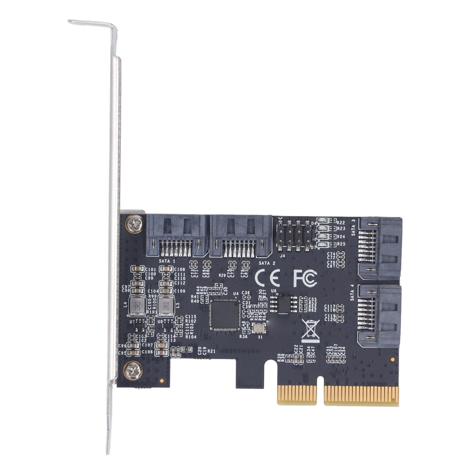 Плата розширення SATA3, високошвидкісна передача, PCIE X4 до 4 портів, плата розширення контролера SATA 3.0
Плата розширення SATA3, високошвидкісна передача, PCIE X4 до 4 портів, плата розширення контролера SATA 3.0
