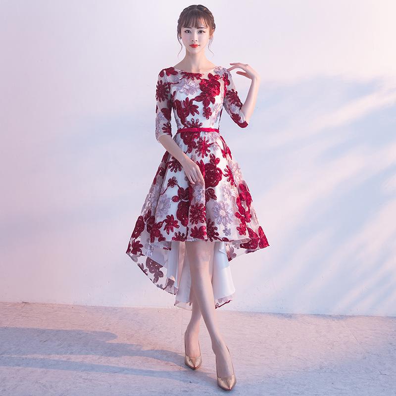 Toast Clothing Bride New Fashion Front Short Back Long Wedding Engagement Back Door Clothing Celebrity Party Evening Dress XXL бордовий
Toast Clothing Bride New Fashion Front Short Back Long Wedding Engagement Back Door Clothing Celebrity Party Evening Dress XXL бордовий