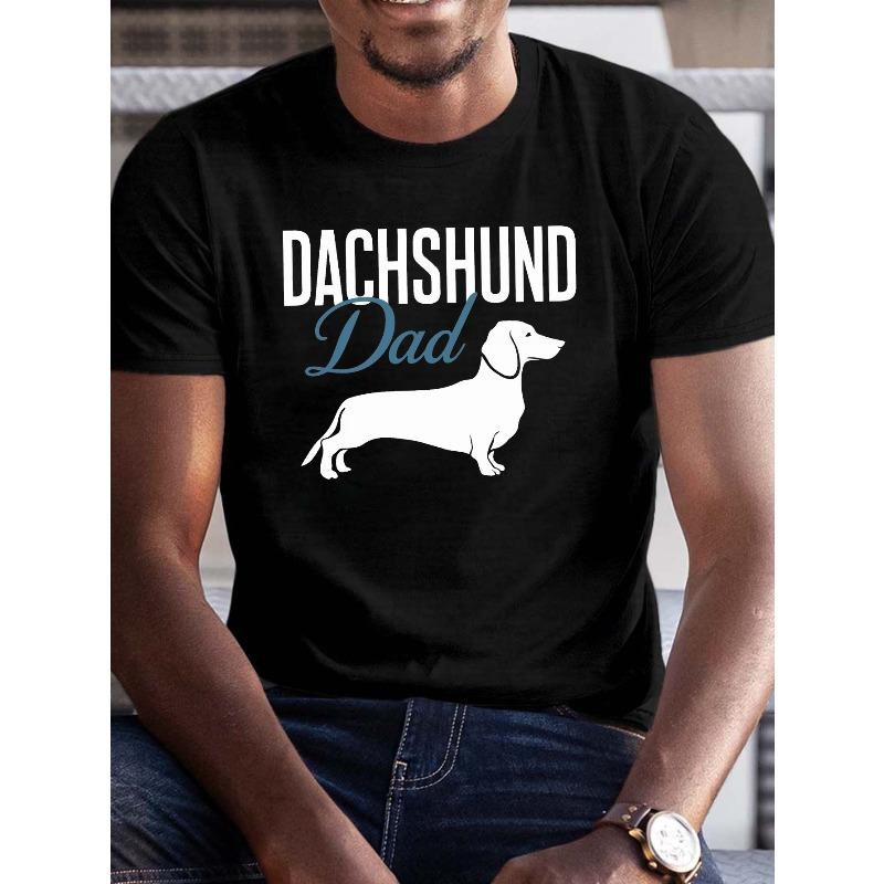 Plus Size Dachshund Dad T-Shirt for Men - Crew Neck Short Sleeve Tee with Geometric Pattern, Slight Stretch Knit Fabric - Casual Summer Top for Adults XL чорний
Plus Size Dachshund Dad T-Shirt for Men - Crew Neck Short Sleeve Tee with Geometric Pattern, Slight Stretch Knit Fabric - Casual Summer Top for Adults XL чорний