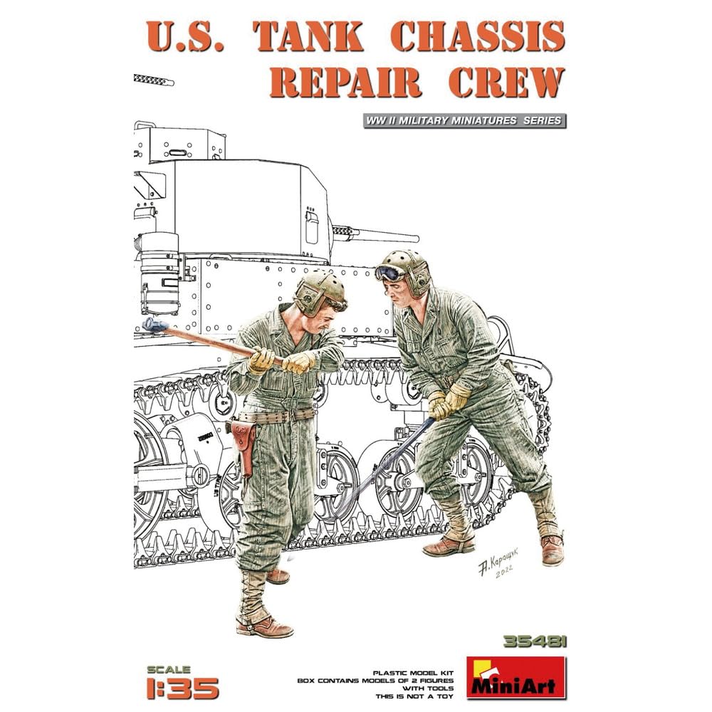 Miniart WWII US Army Tank Maintenance Crew Plastic Model MA35481 1/35 2-piece сірий колір
Miniart WWII US Army Tank Maintenance Crew Plastic Model MA35481 1/35 2-piece сірий колір