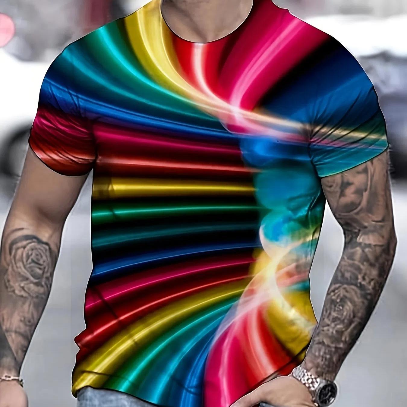 Мужская модная футболка с рисунком 3D Illusion, короткий рукав, повседневный пуловер для летнего уличного стиля 6XL
Мужская модная футболка с рисунком 3D Illusion, короткий рукав, повседневный пуловер для летнего уличного стиля 6XL