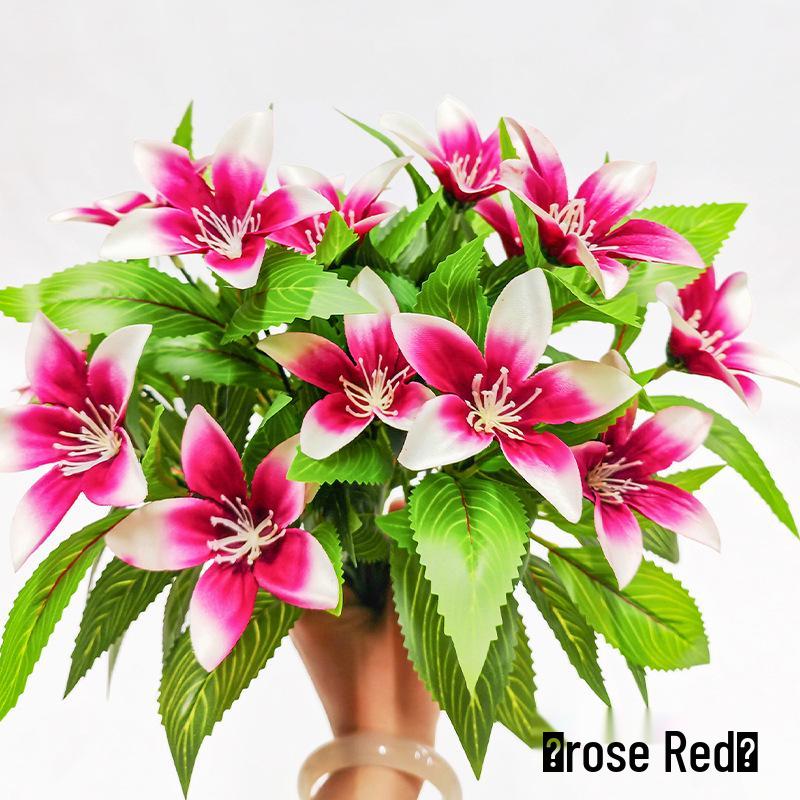 Western Lily Artificial Flower Bouquet - Decorative Handheld & Bottled Arrangement
Western Lily Artificial Flower Bouquet - Decorative Handheld & Bottled Arrangement