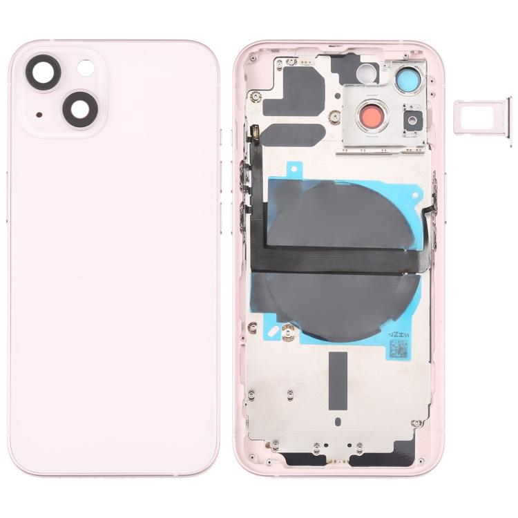 Для iPhone 13 Задня кришка акумулятора з бічними кнопками та слотом для картки та шлейфом кнопок живлення та гучності та модулем бездротової зарядки рожевий
Для iPhone 13 Задня кришка акумулятора з бічними кнопками та слотом для картки та шлейфом кнопок живлення та гучності та модулем бездротової зарядки рожевий