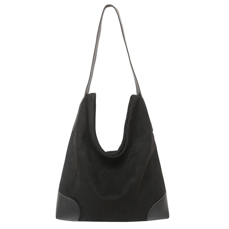 Женская замшевая сумка-тоут большой вместимости: Модная одноплечевая сумка Осень/Зима One Size чёрный
Женская замшевая сумка-тоут большой вместимости: Модная одноплечевая сумка Осень/Зима One Size чёрный