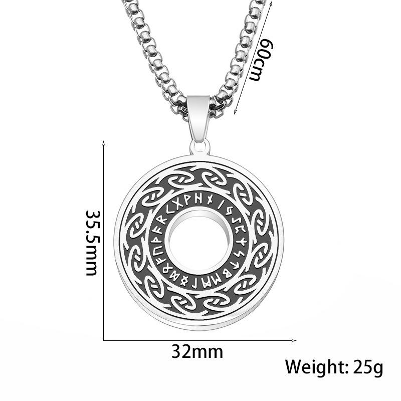 Nordic Viking pattern stainless steel necklace men s titanium steel pendant manufacturers wholesale
Nordic Viking pattern stainless steel necklace men s titanium steel pendant manufacturers wholesale