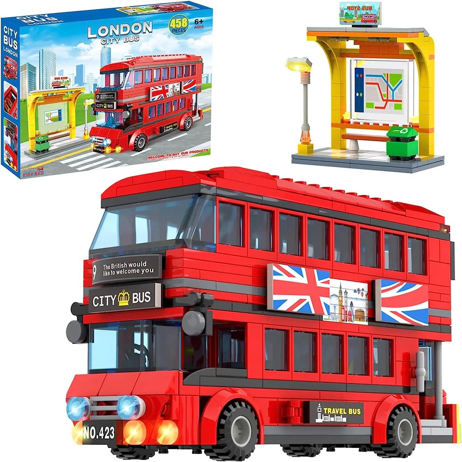 City London Bus Station Building Blocks Set Double Deckers London Travel Buslearning Roleplay Stem Bricks Gift for Boys Girls
City London Bus Station Building Blocks Set Double Deckers London Travel Buslearning Roleplay Stem Bricks Gift for Boys Girls