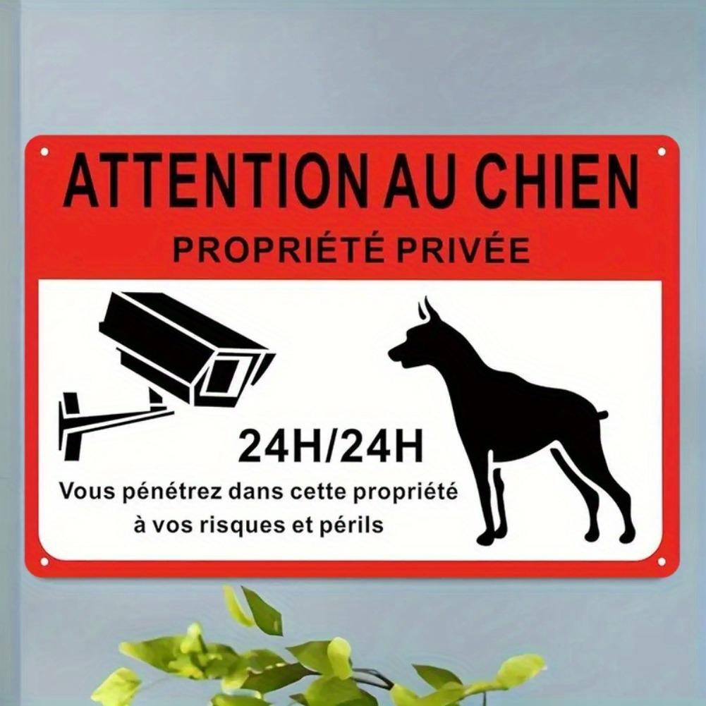 2D Flat - 1pc Vintage French Attention Au Chien Metal Sign, 8x12 Inches - Private Notice Board with Dog Silhouette 20x30cm(7.8x11.8inch)
2D Flat - 1pc Vintage French Attention Au Chien Metal Sign, 8x12 Inches - Private Notice Board with Dog Silhouette 20x30cm(7.8x11.8inch)