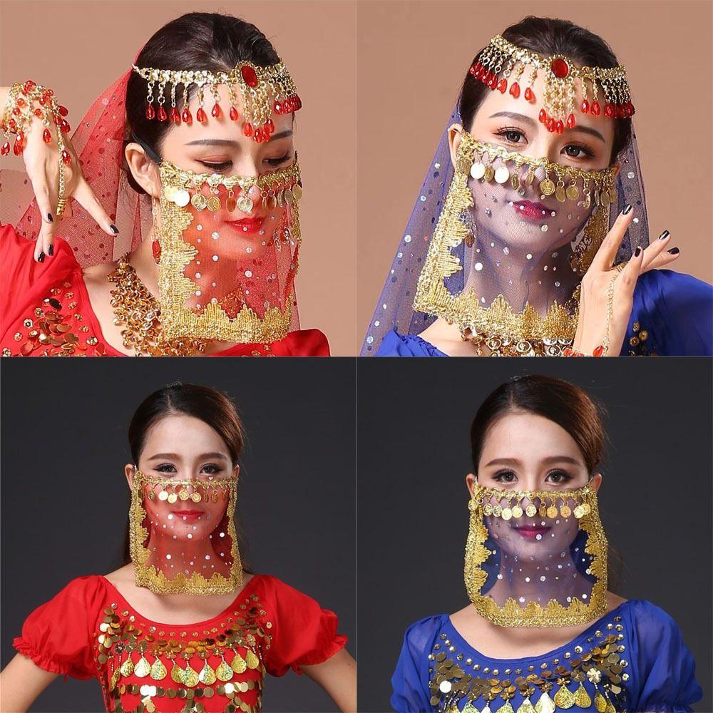 Polyester Indian Dance Danging Veil Sequins Dance Performance Accessories New Dance Dress Women
Polyester Indian Dance Danging Veil Sequins Dance Performance Accessories New Dance Dress Women