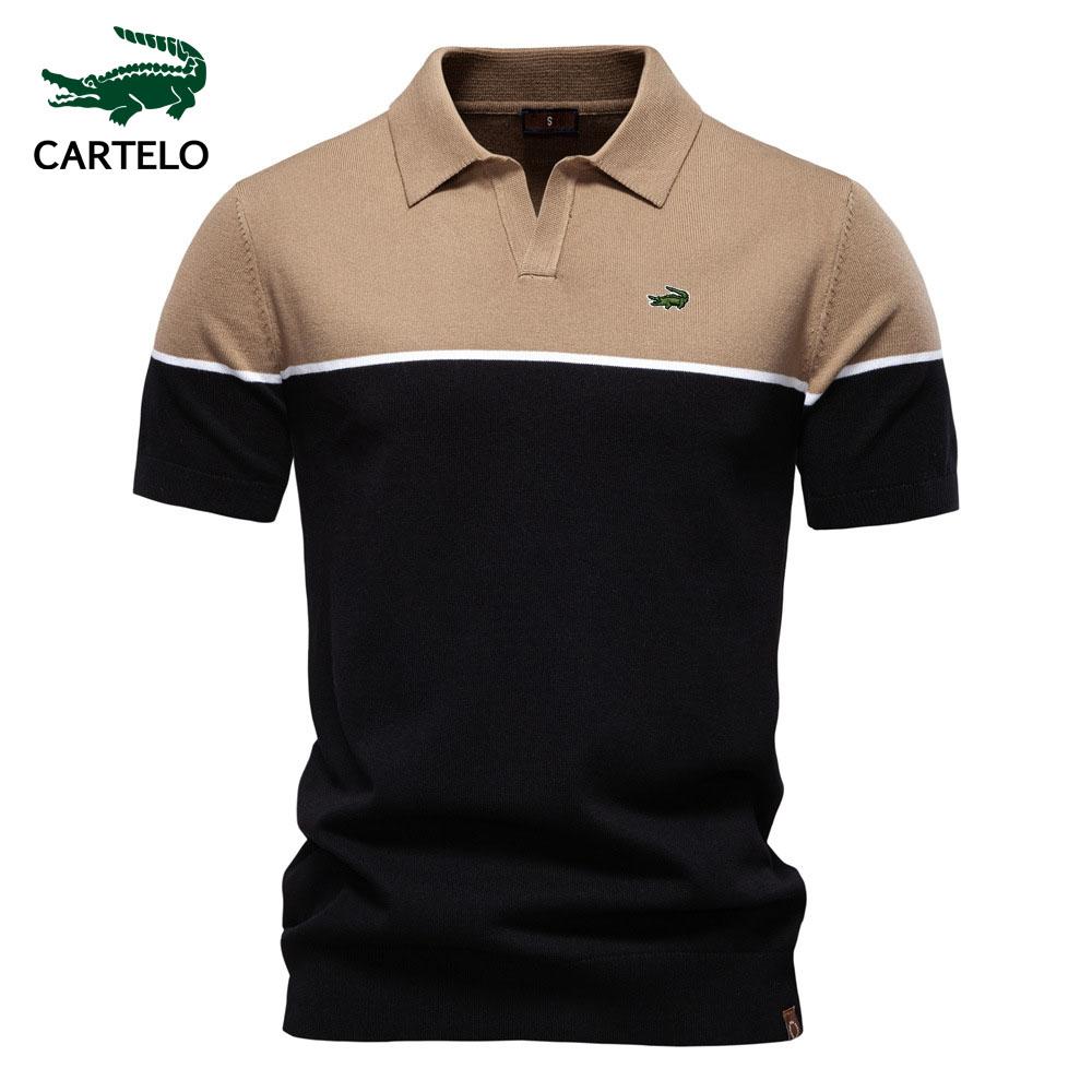 Cartelo 2025 Summer Embroidered New Men s Short sleeved Knitted Polo Shirt Color blocked Collar Casual Polo Men S
Cartelo 2025 Summer Embroidered New Men s Short sleeved Knitted Polo Shirt Color blocked Collar Casual Polo Men S