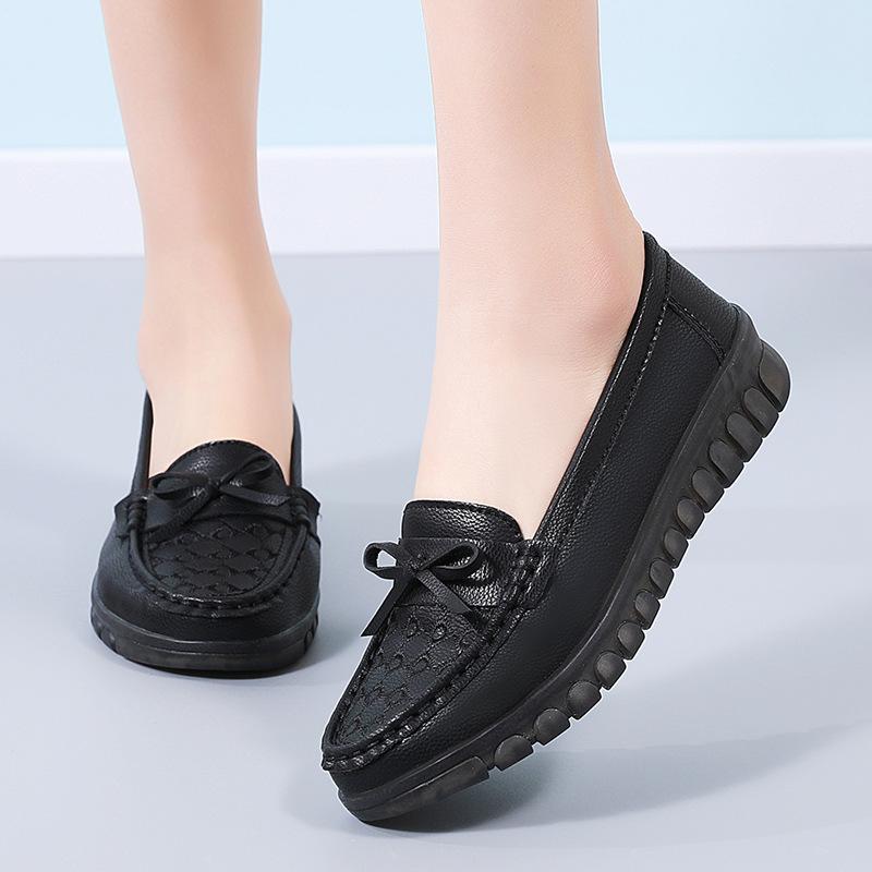Season girl single shoes flat bow casual shoes platform work shoes mother shoes Doudou shoes non-slip 35
Season girl single shoes flat bow casual shoes platform work shoes mother shoes Doudou shoes non-slip 35